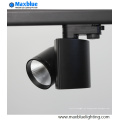 Alta CRI 95ra Acabamento Preto COB LED Track Light